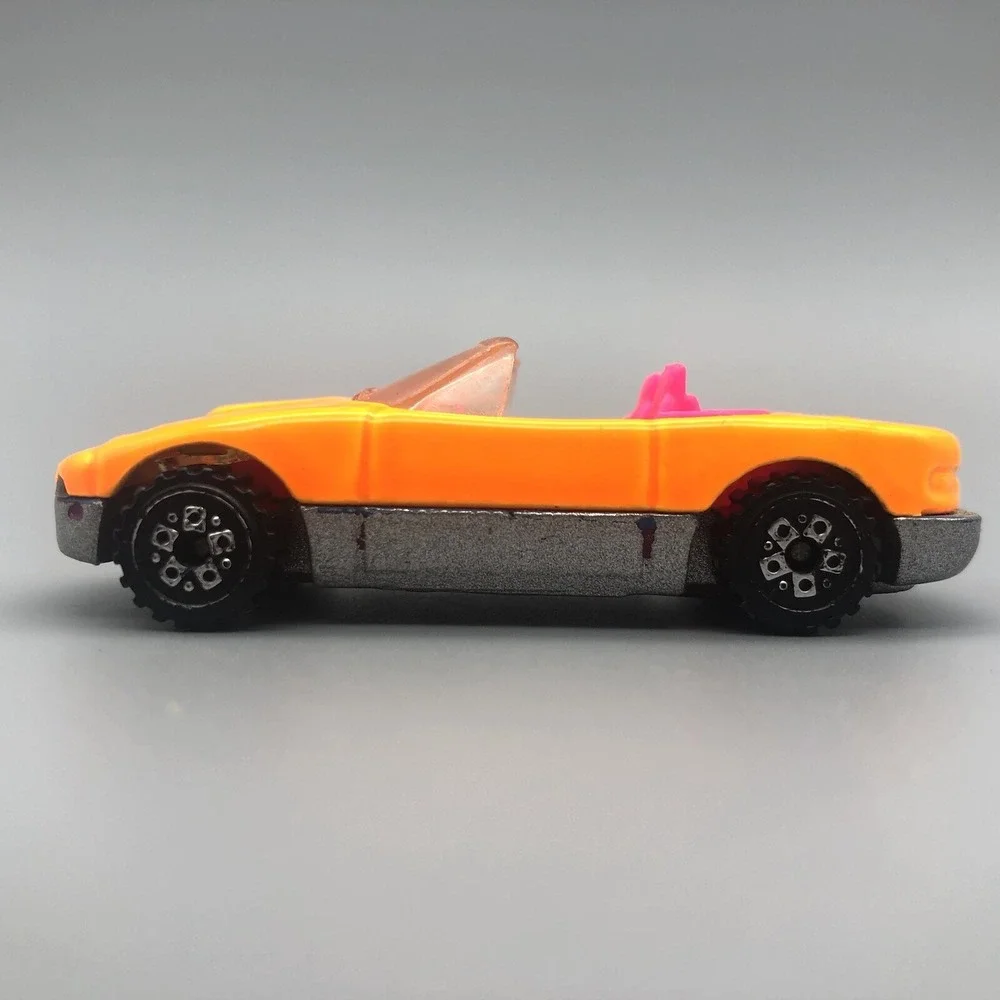 Hot Wheels Mazda Miata Sports Car Orange Pink G-Force Raceset Diecast 1/64 Scale